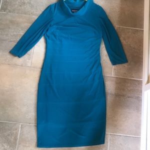 Teal dinner dress